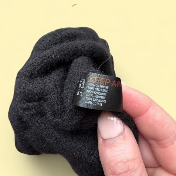 Free People Intimately Black Cashmere Mock Neck Crop Tank Top size L - Picture 5 of 5